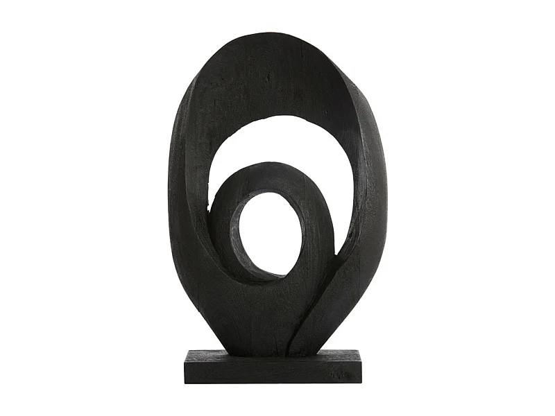 Ornement RANDA - 40x14x60cm - Noir