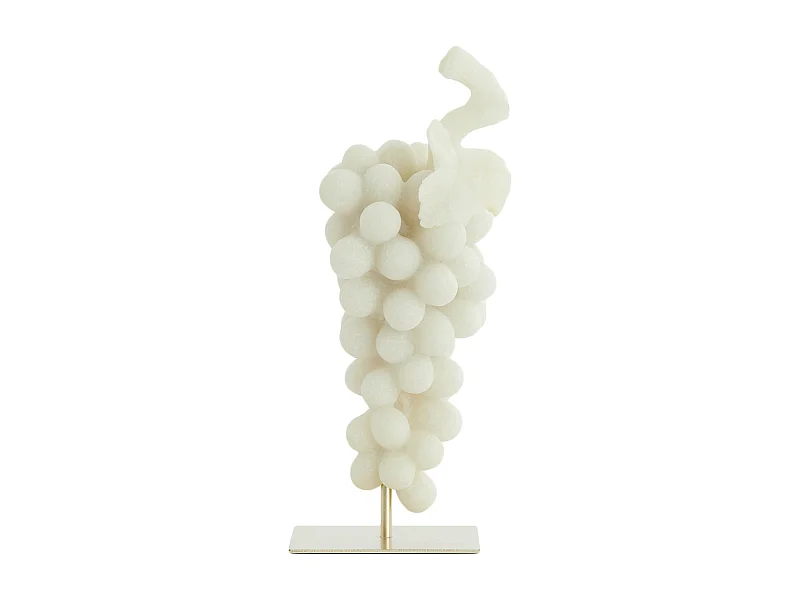 Ornament GRAPE - 15x13x35cm - Wit