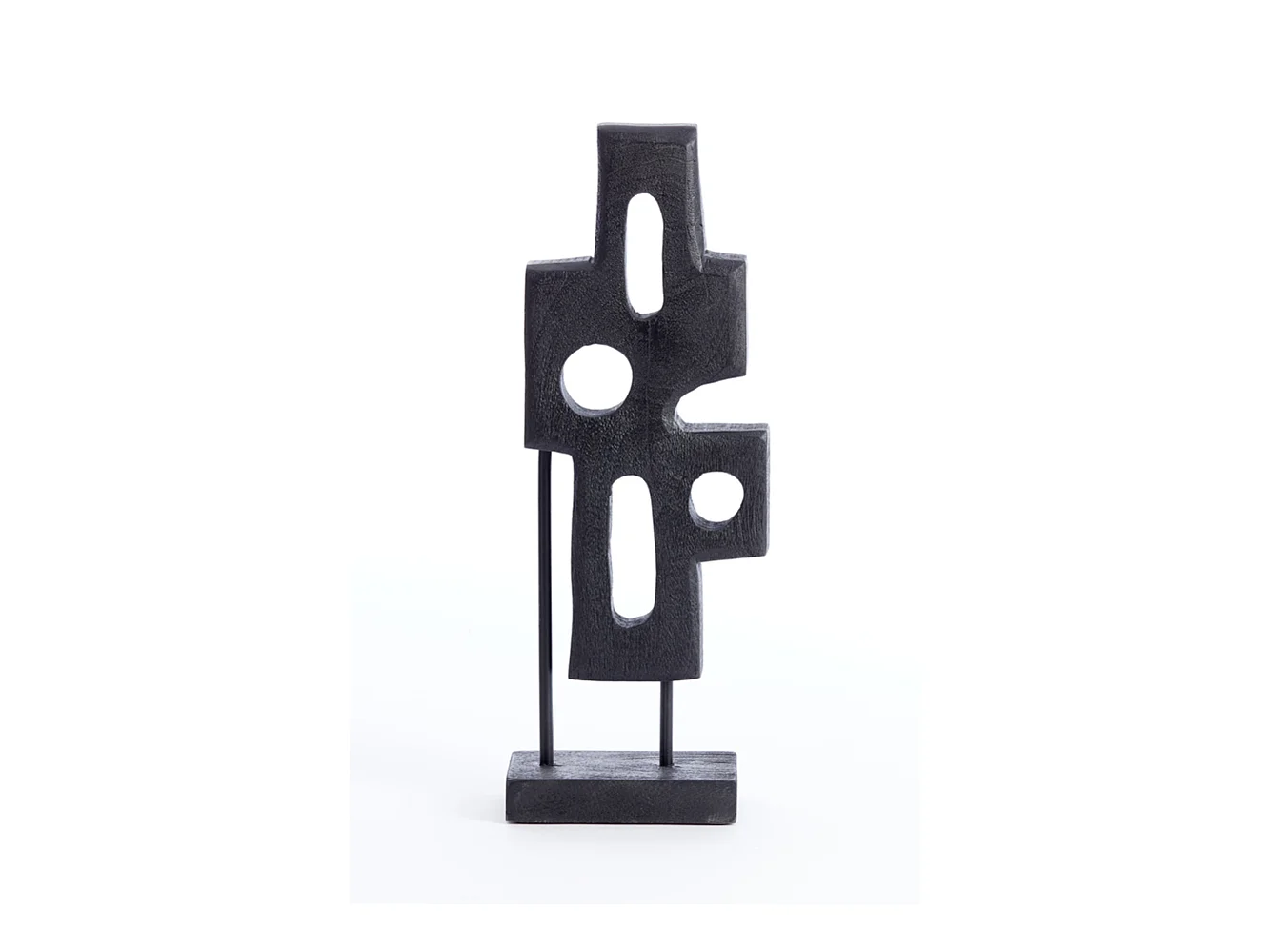 Ornement SALIO - 19x9,5x45cm - Noir