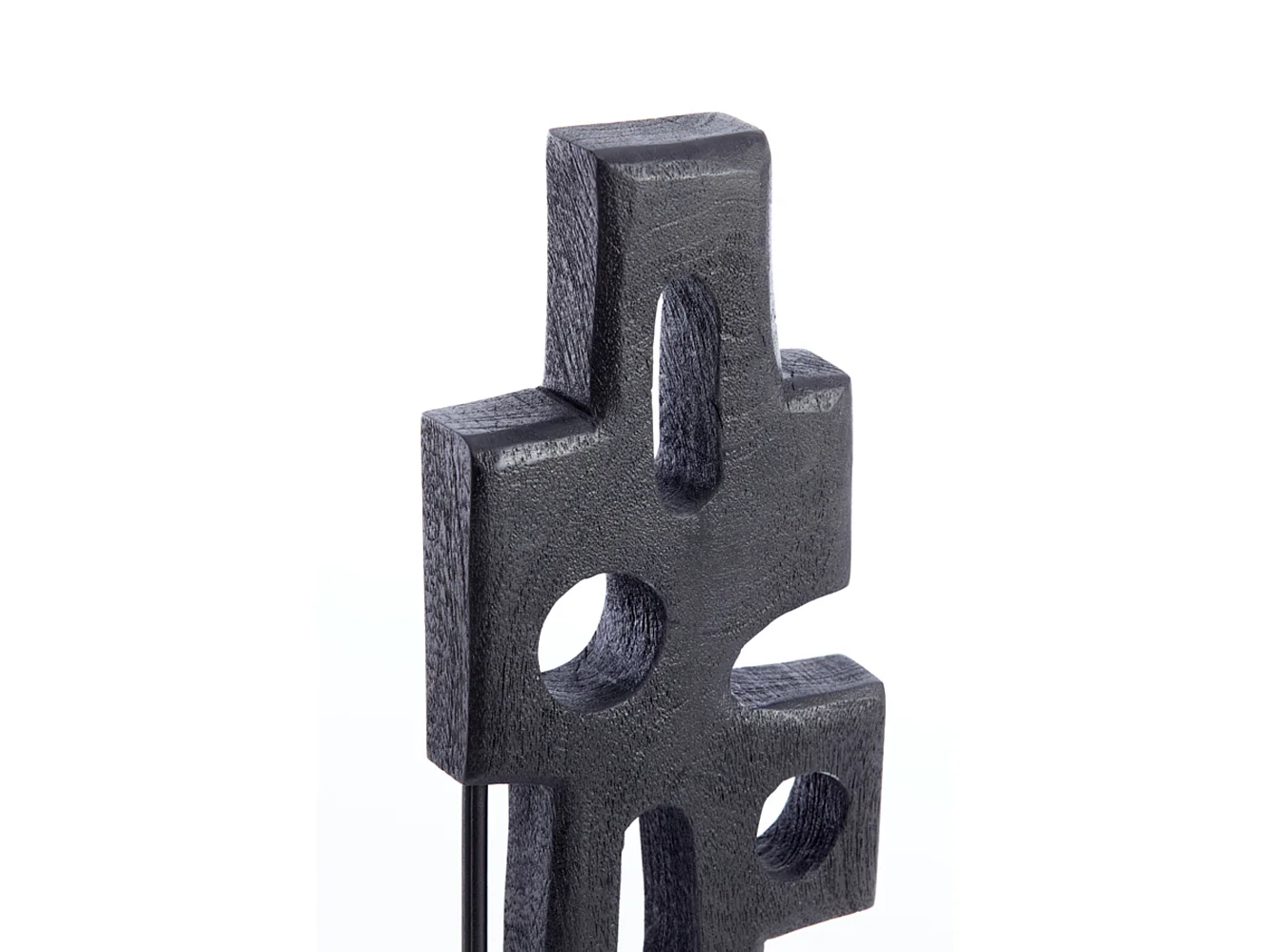 Ornement SALIO - 19x9,5x45cm - Noir