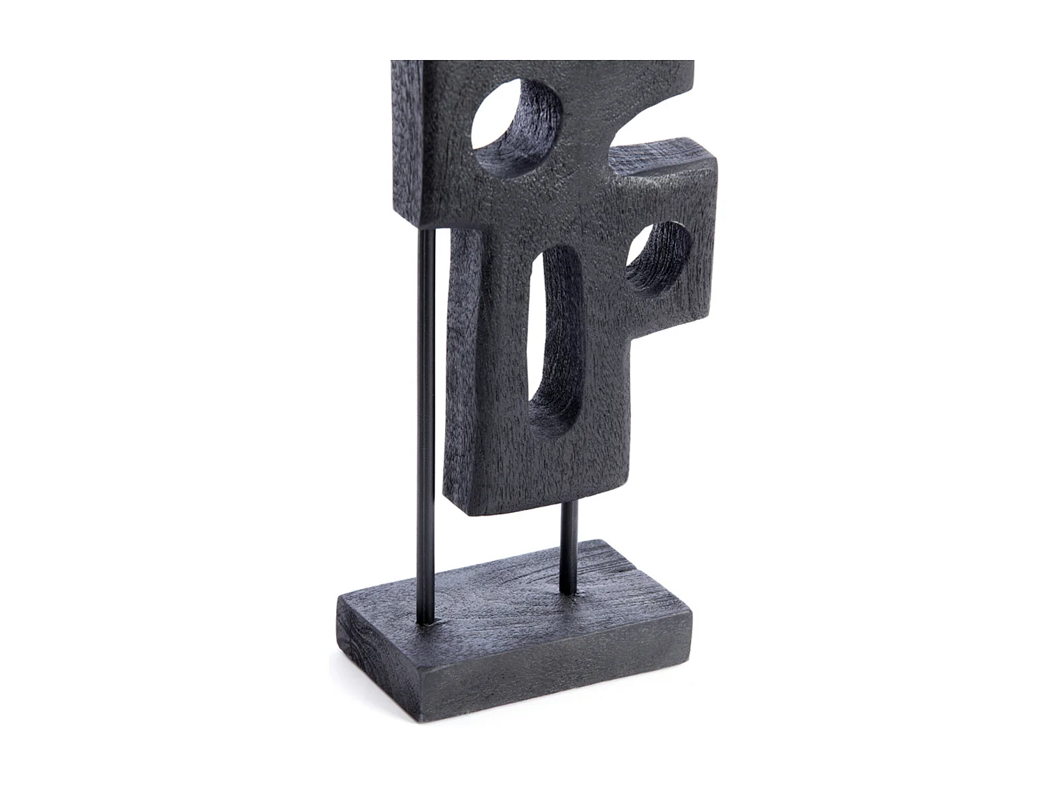 Ornement SALIO - 19x9,5x45cm - Noir