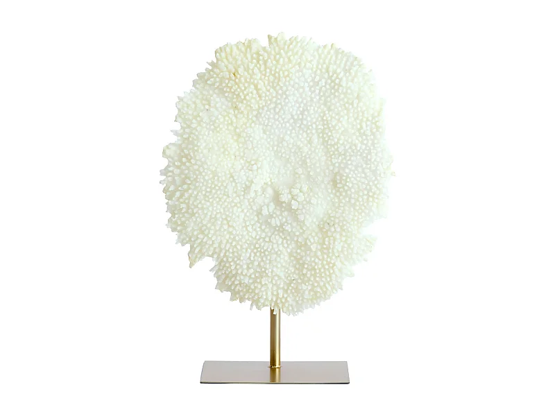 Ornement CORAIL - 46x20x69cm - Blanc