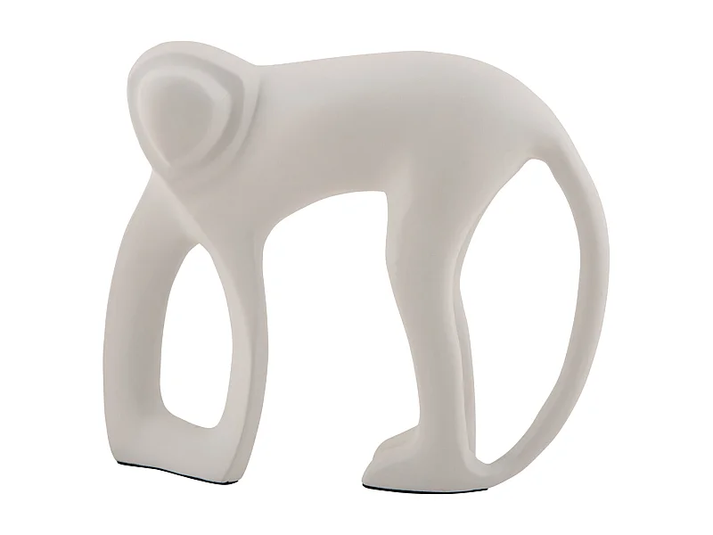 Beeld Aap - Wit - Decoratief