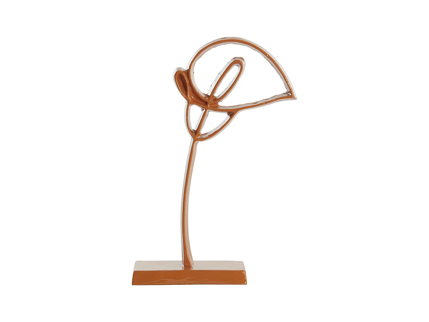 Ornement CALLA - 19x8x38cm - Orange