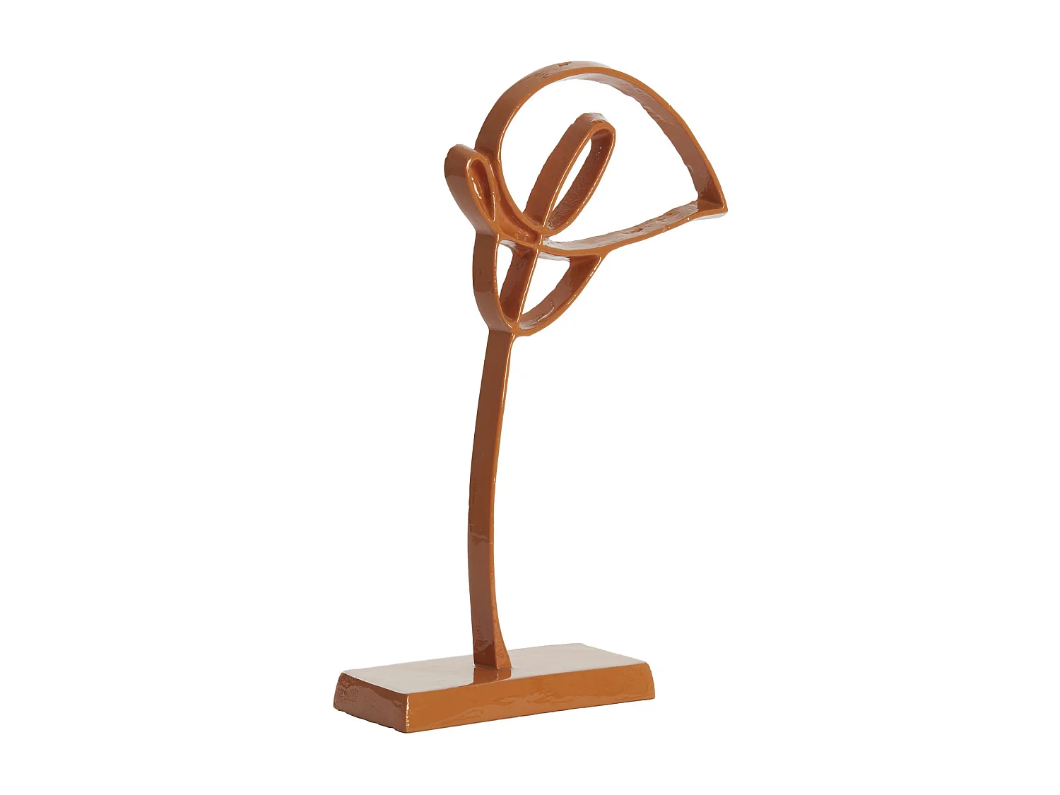 Ornement CALLA - 19x8x38cm - Orange