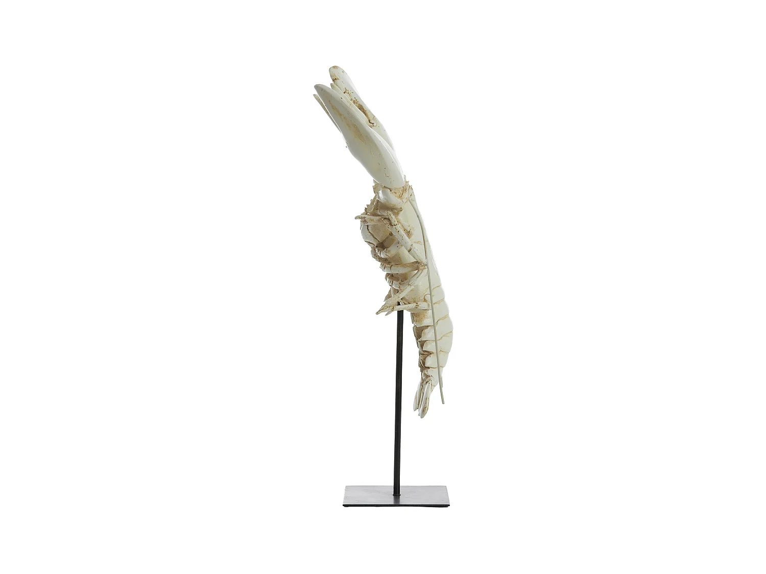 Ornement HOMARD - 25x14x56,5cm - Blanc