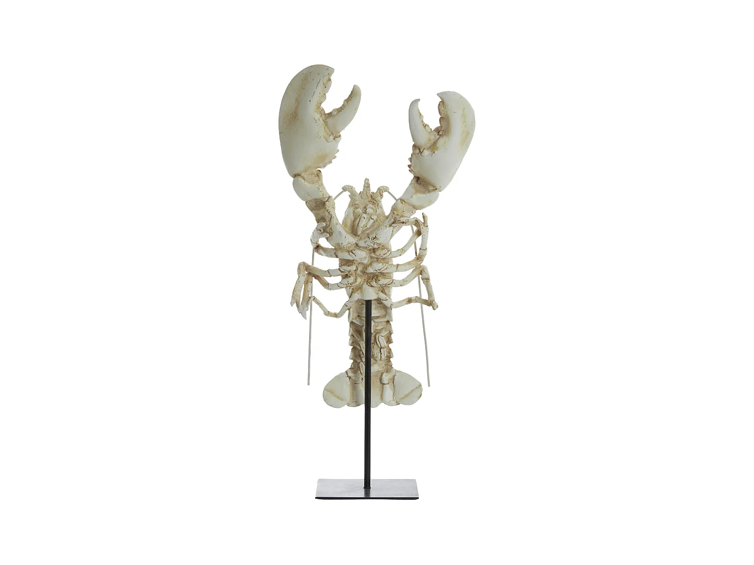 Ornement HOMARD - 25x14x56,5cm - Blanc