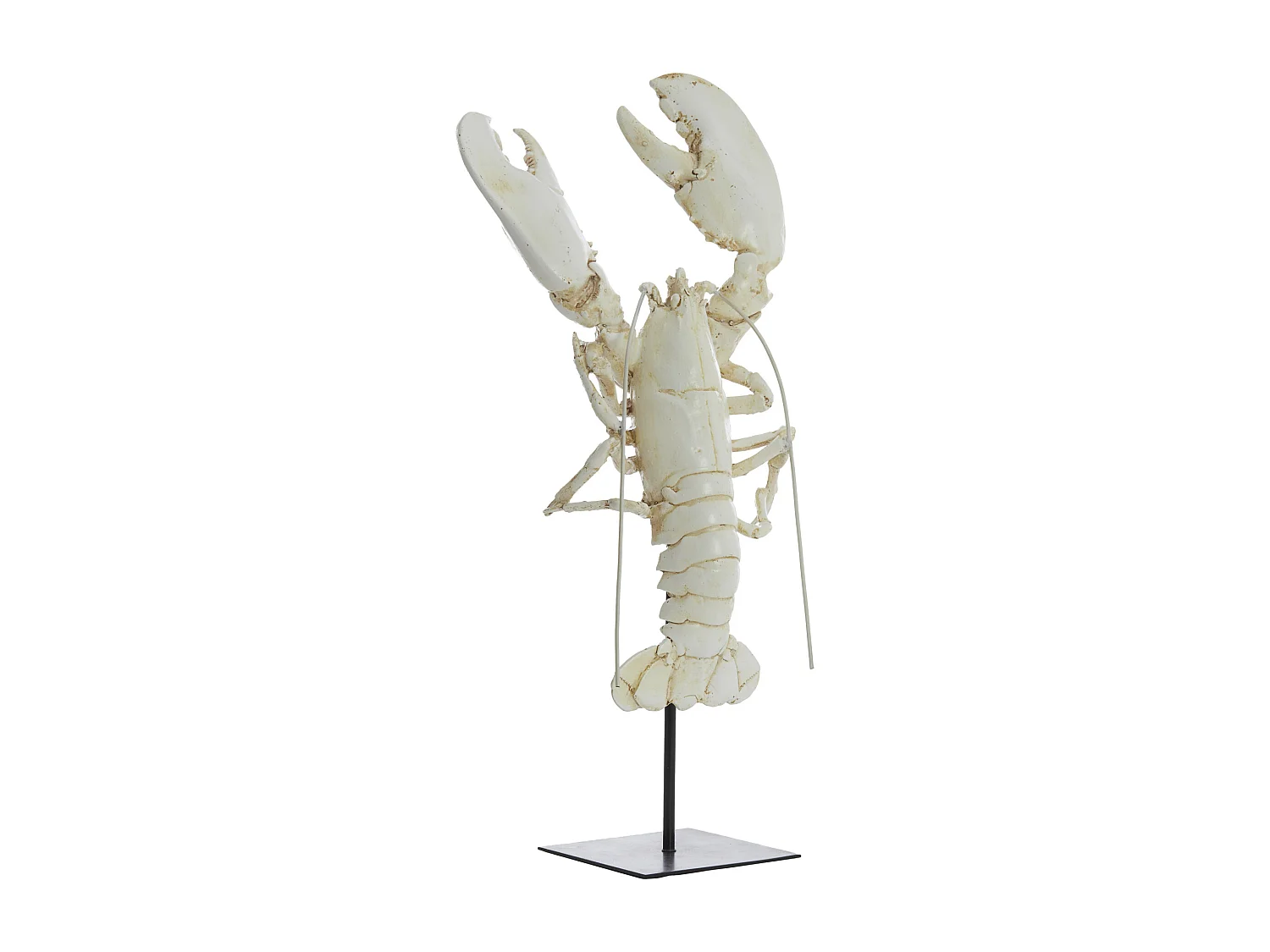 Ornement HOMARD - 25x14x56,5cm - Blanc