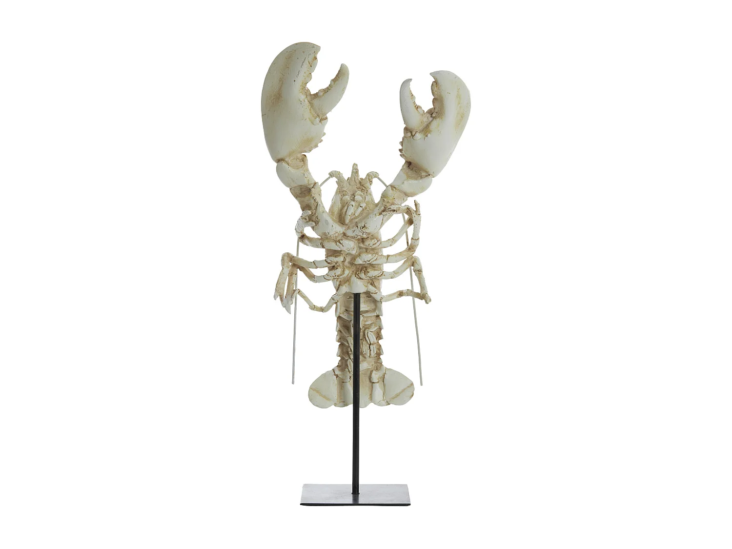 Ornement HOMARD - 25x14x56,5cm - Blanc