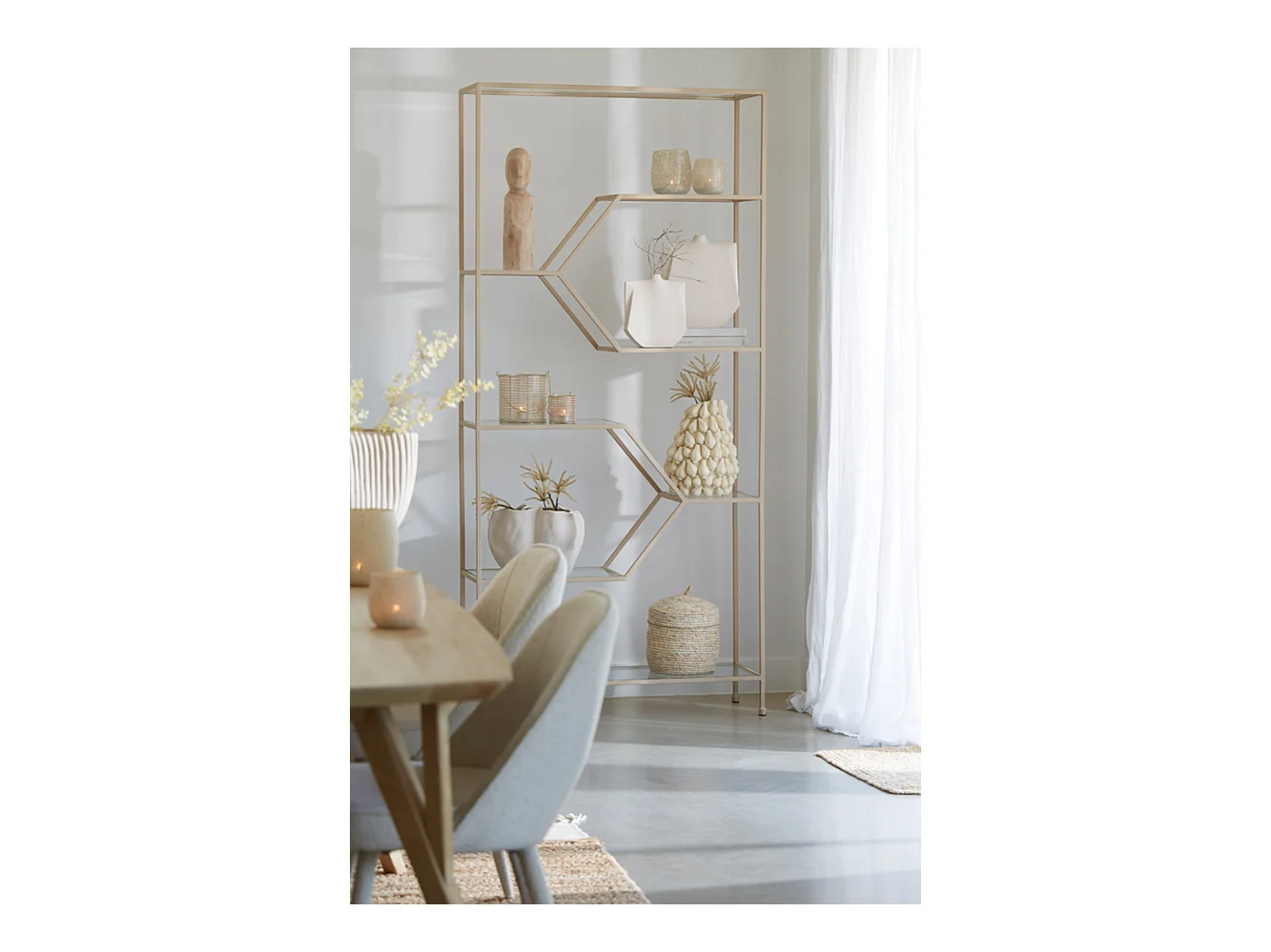 Ornament LUMUNA - 12x11,5x41cm - Braun