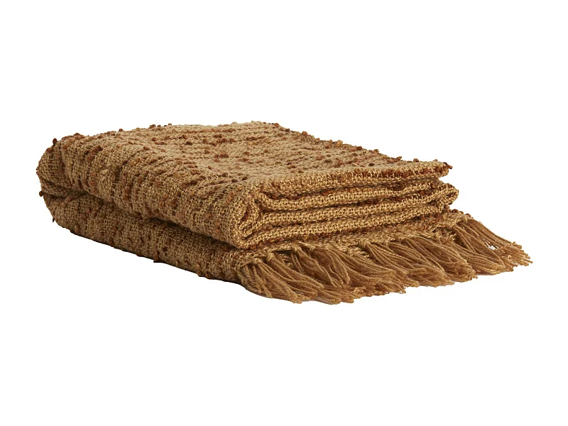 Plaid CAZAR - 170x130x0,5cm - Marron