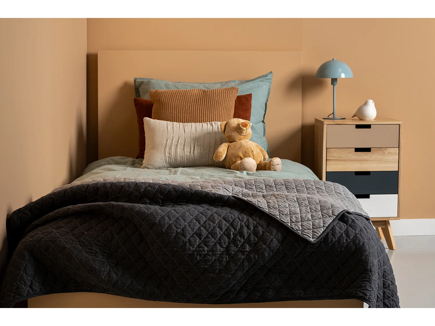 Plaid Diamonds Quilted - Marron sable