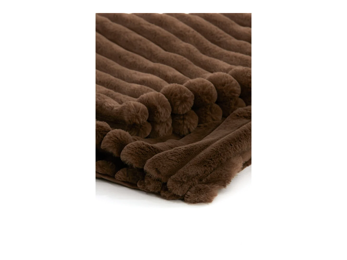 Plaid VAJEN - 170x130x0,5cm - Marron