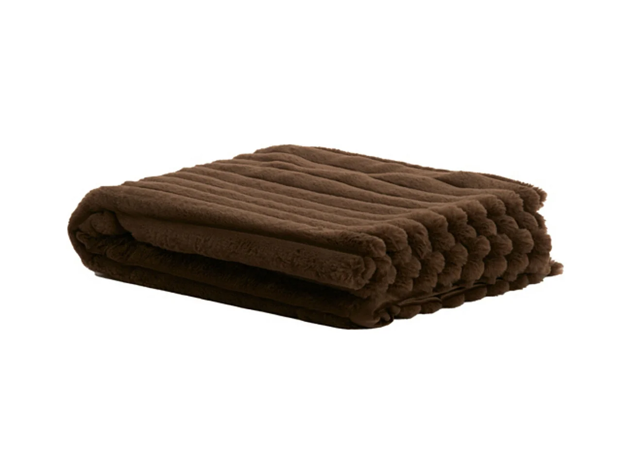 Plaid VAJEN - 170x130x0,5cm - Marron