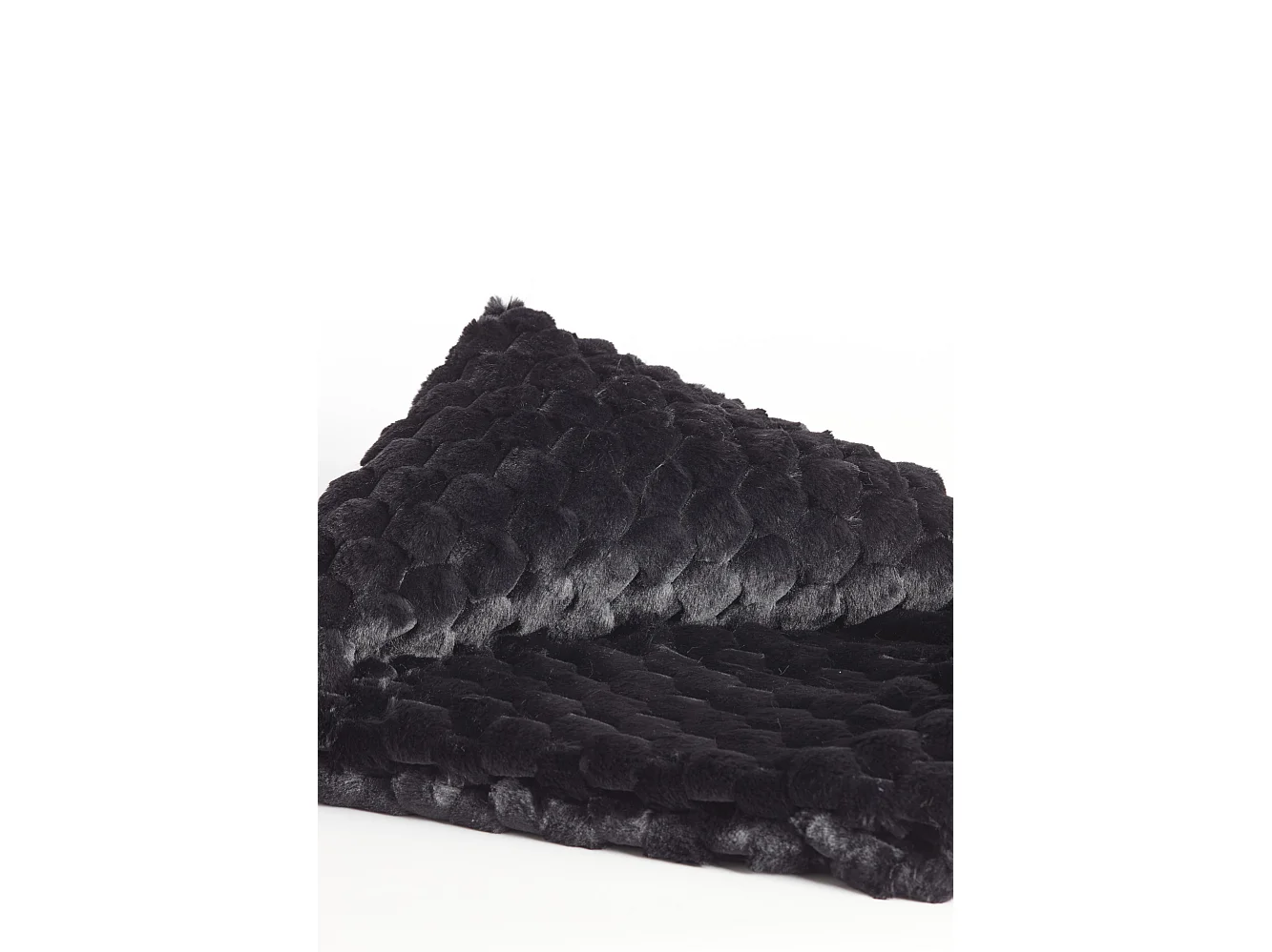 Plaid VIENNE - 170x130x0,5cm - Noir