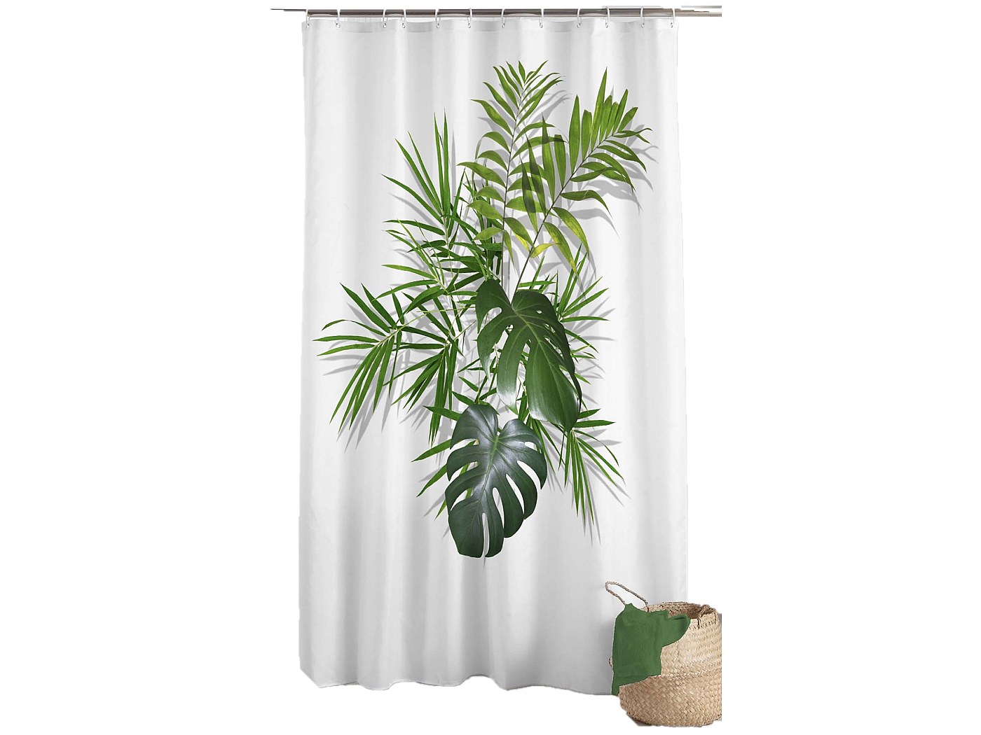 Colibri Rideau De Douche, Oiseaux Fleurs D'Hibiscus, Tissu Ensemble De