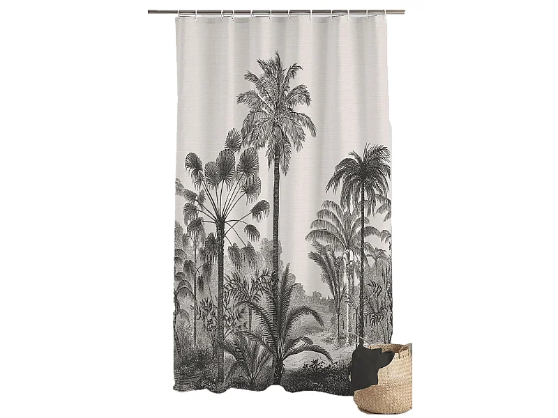 Rideau de douche Palmiers Cocoty