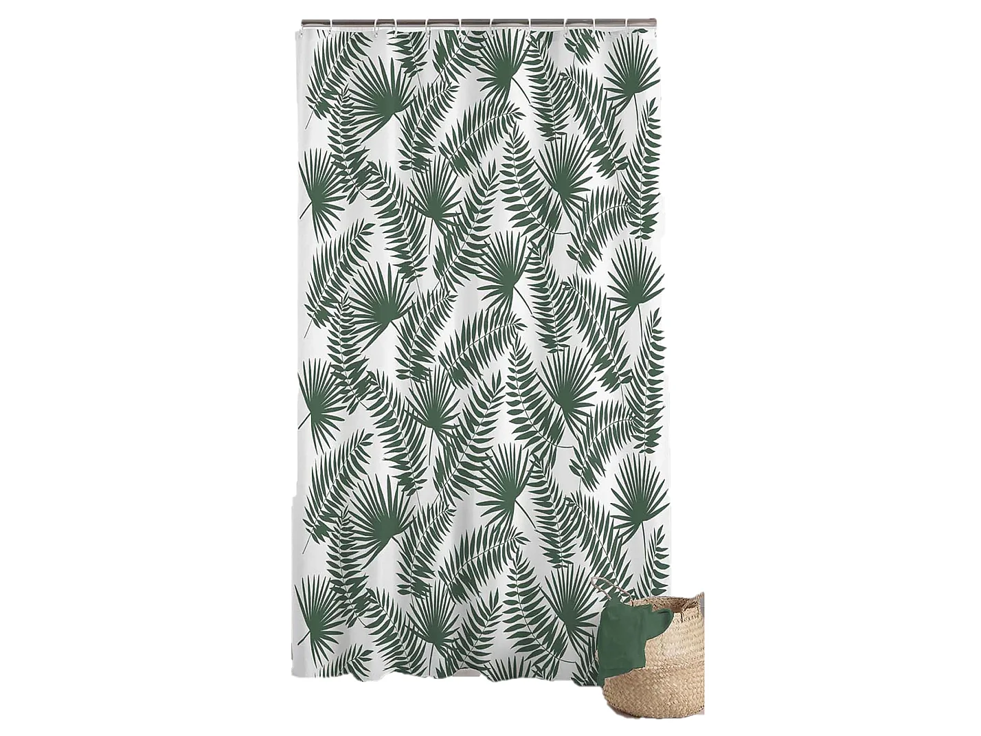 Rideau de douche Modele Feuilles Jungle