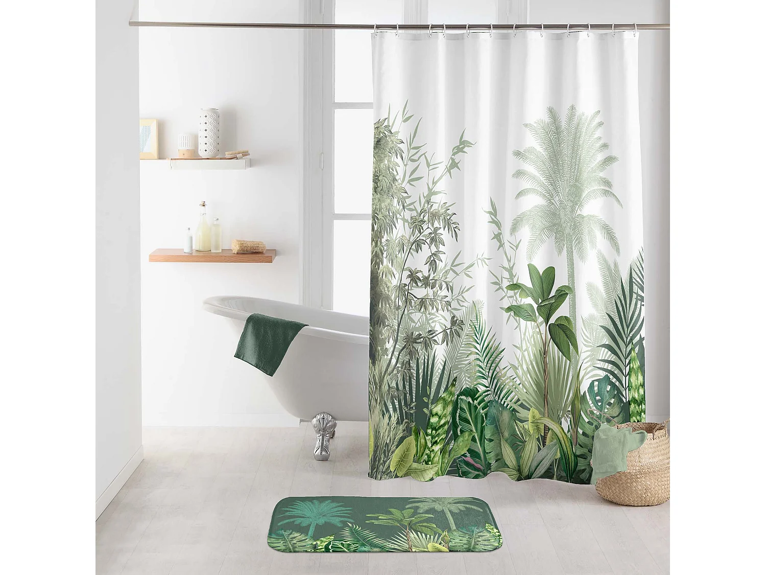 Rideau de douche Tropical