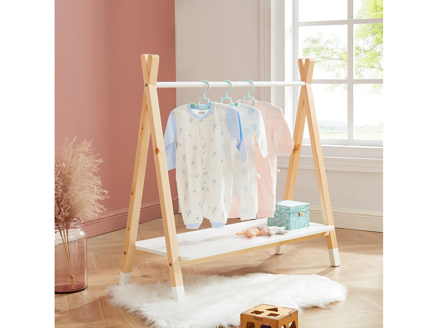 Portant TIPI  blanc  80cm