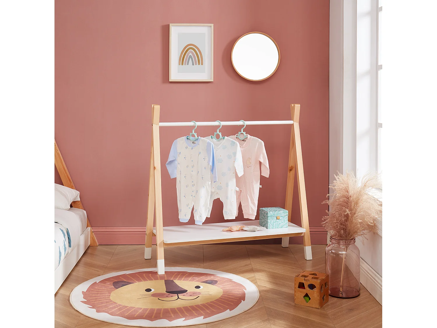 Portant TIPI  blanc  80cm