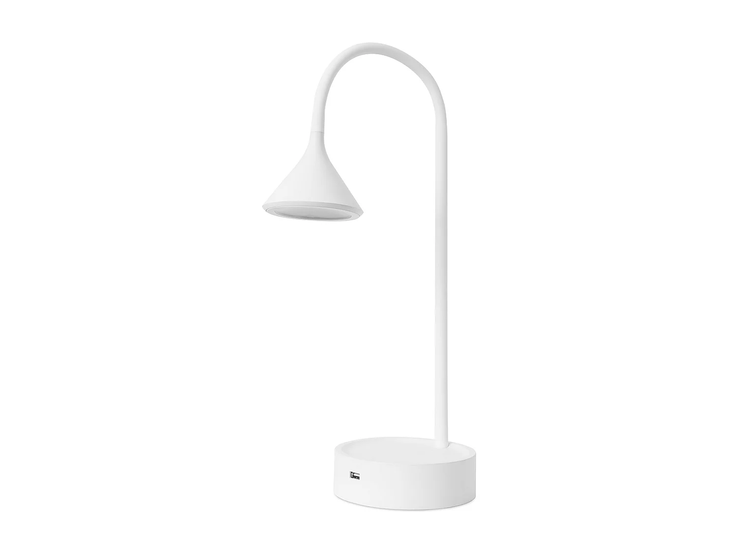 FORLIGHT Lampe De Table Ding Led 6.6 Blanc Chaud - 3000K On-Off Blanc 326Lm