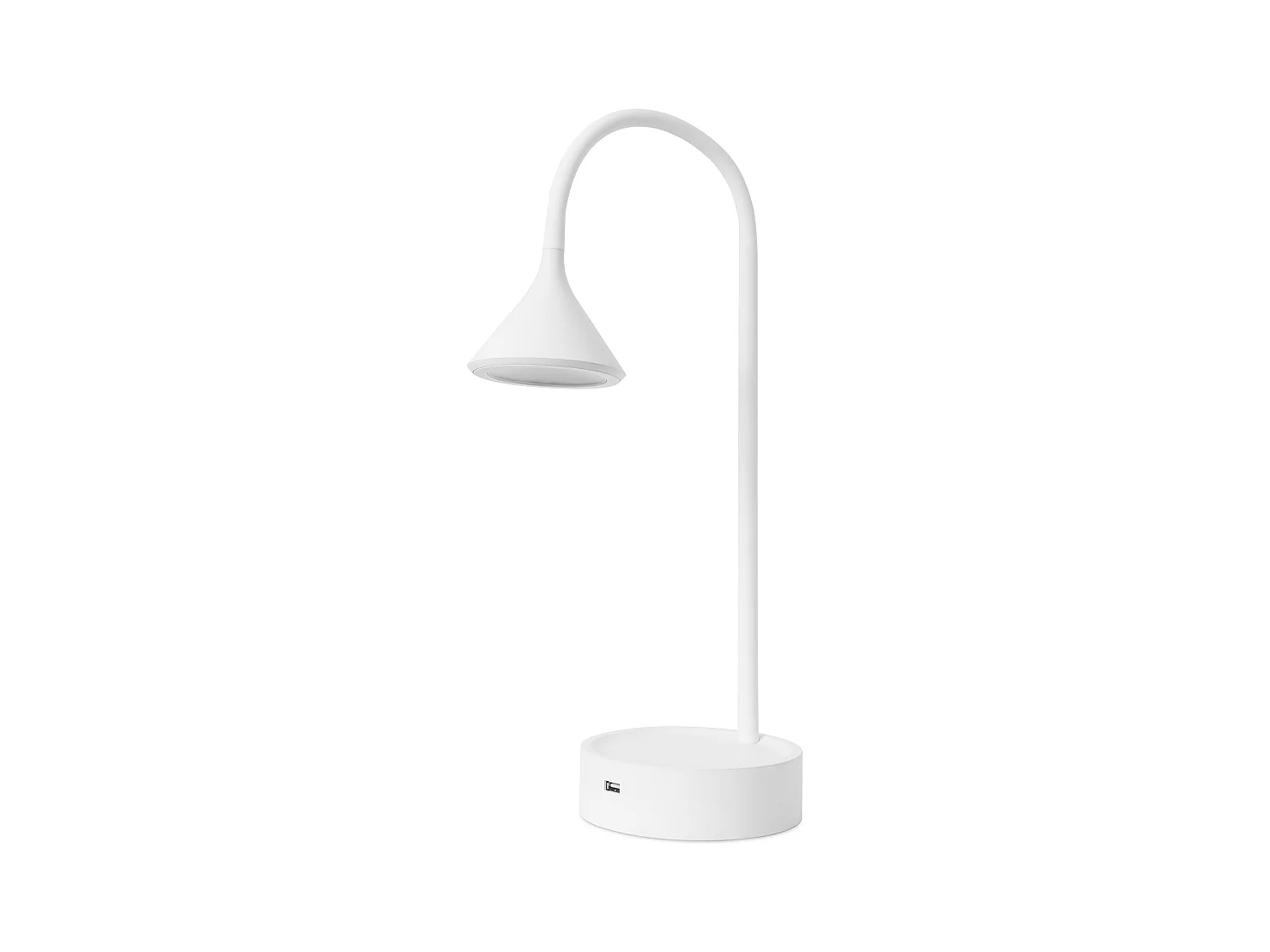 FORLIGHT Lampe De Table Ding Led 6.6 Blanc Chaud - 3000K On-Off Blanc 326Lm