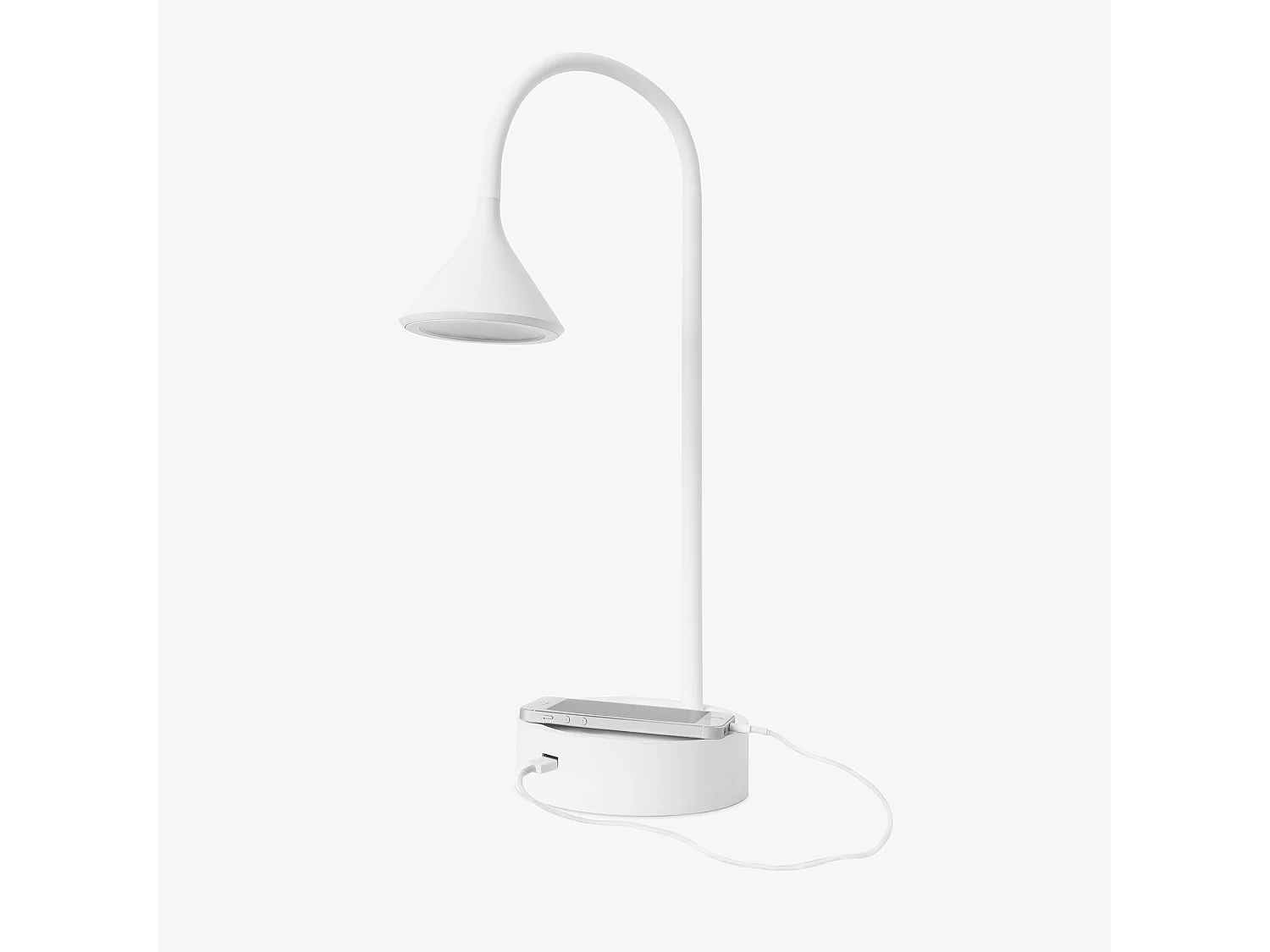 FORLIGHT Lampe De Table Ding Led 6.6 Blanc Chaud - 3000K On-Off Blanc 326Lm