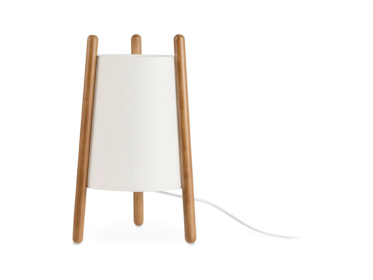 LEDS C4 Lampe De Table Woody E27 15W Blanc