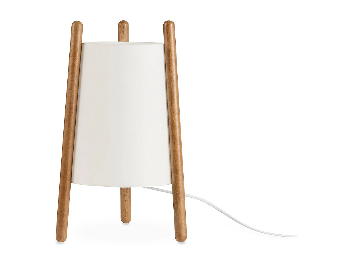 LEDS C4 Lampe De Table Woody E27 15W Blanc