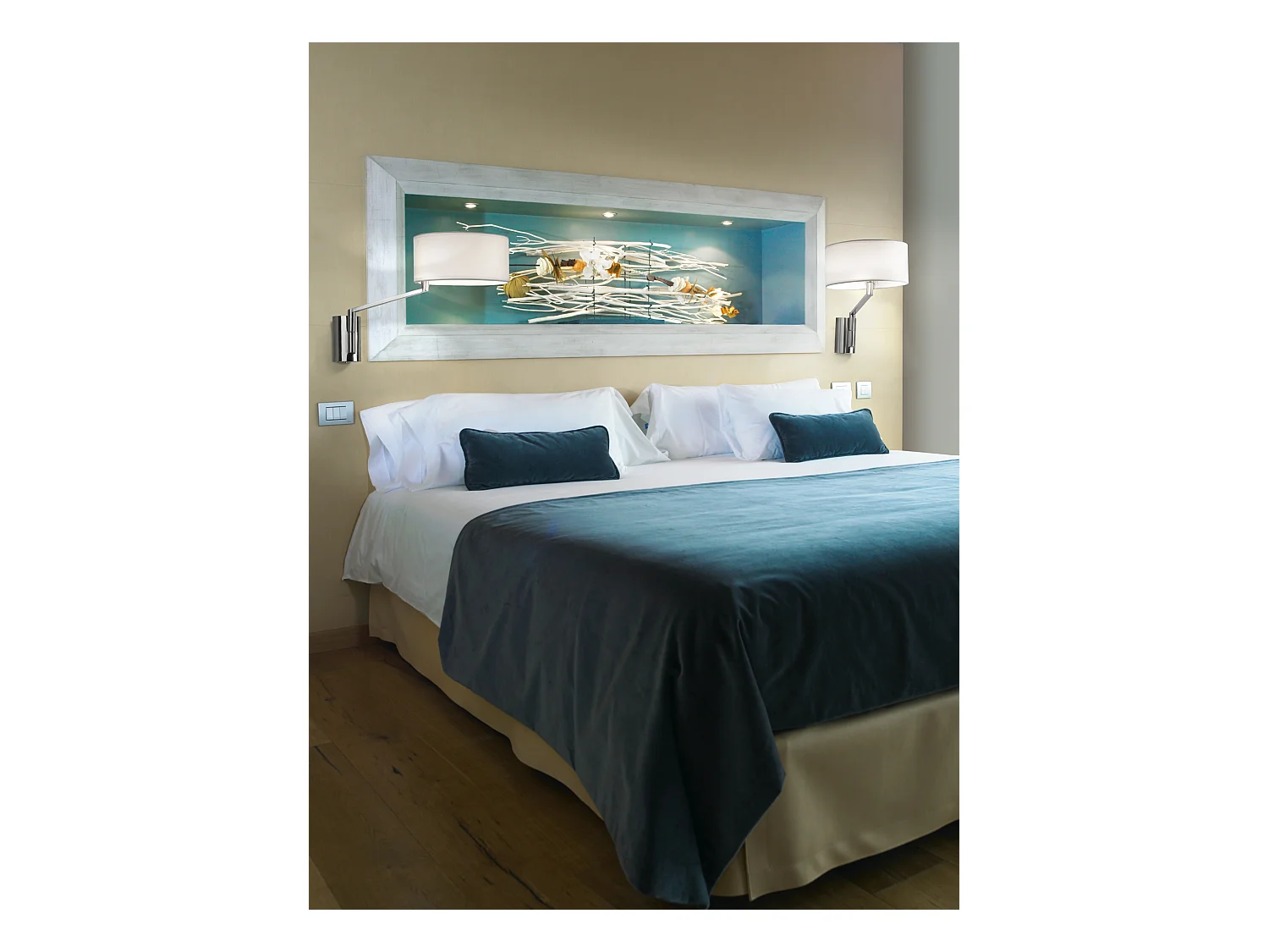 LEDS C4 Applique Twist E27 15W Nickel Satiné