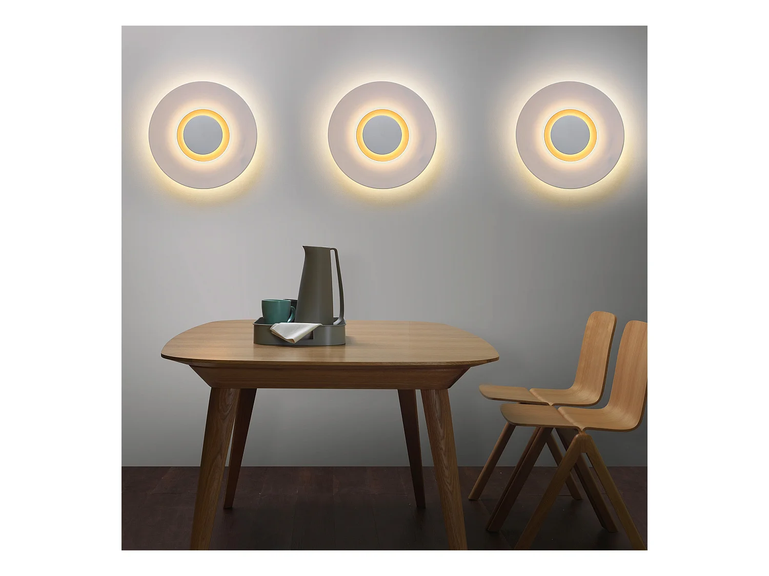 LEDS C4 Applique Big Bang Led 22.5W Blanc Chaud - 3000K On-Off Blanc 835Lm