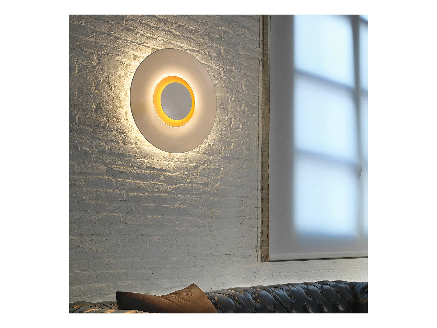 LEDS C4 Applique Big Bang Led 22.5W Blanc Chaud - 3000K On-Off Blanc 835Lm