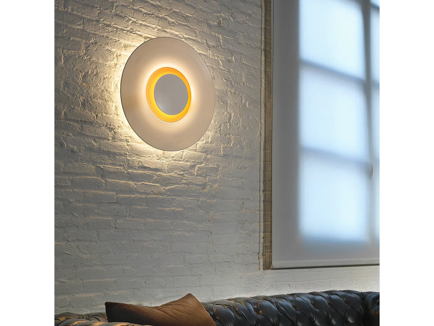 LEDS C4 Applique Big Bang Led 22.5W Blanc Chaud - 3000K On-Off Blanc 835Lm