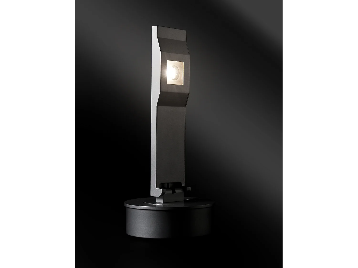 LEDS C4 Applique On-Off Led 3W Blanc Chaud - 3000K Gris 80Lm