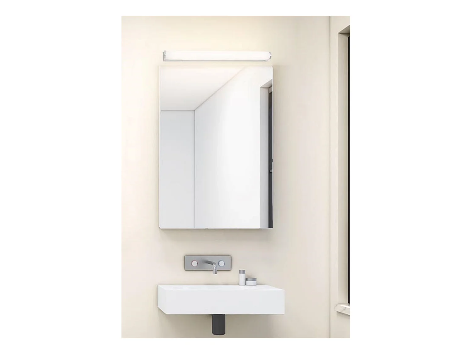 Lampade da parete Bagno IK10 Lungo 600mm LED 13.3 Bianco caldo - 3000K ON-OFF Cromo 1365.00
