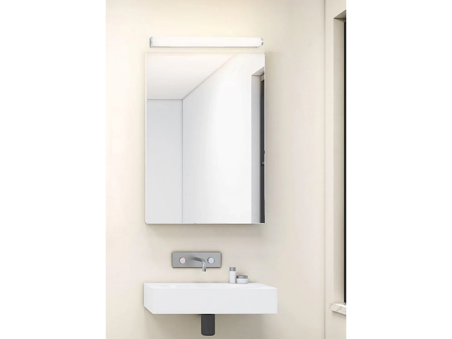 FORLIGHT Applique Ip44 Lungo Led 11.5 Blanc Chaud - 3000K Chrome 1085