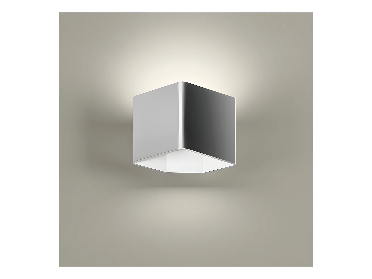 LEDS C4 Applique Jet Model 2 Led 7.5W Blanc Chaud - 3000K On-Off Aluminium Satiné 457