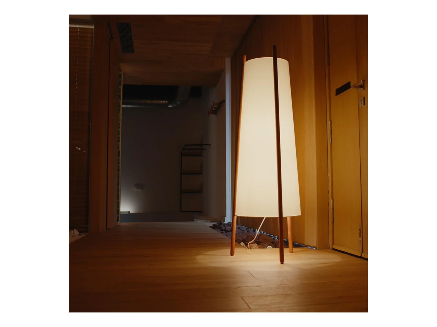 LEDS C4 Lampadaire Woody E27 15W Blanc