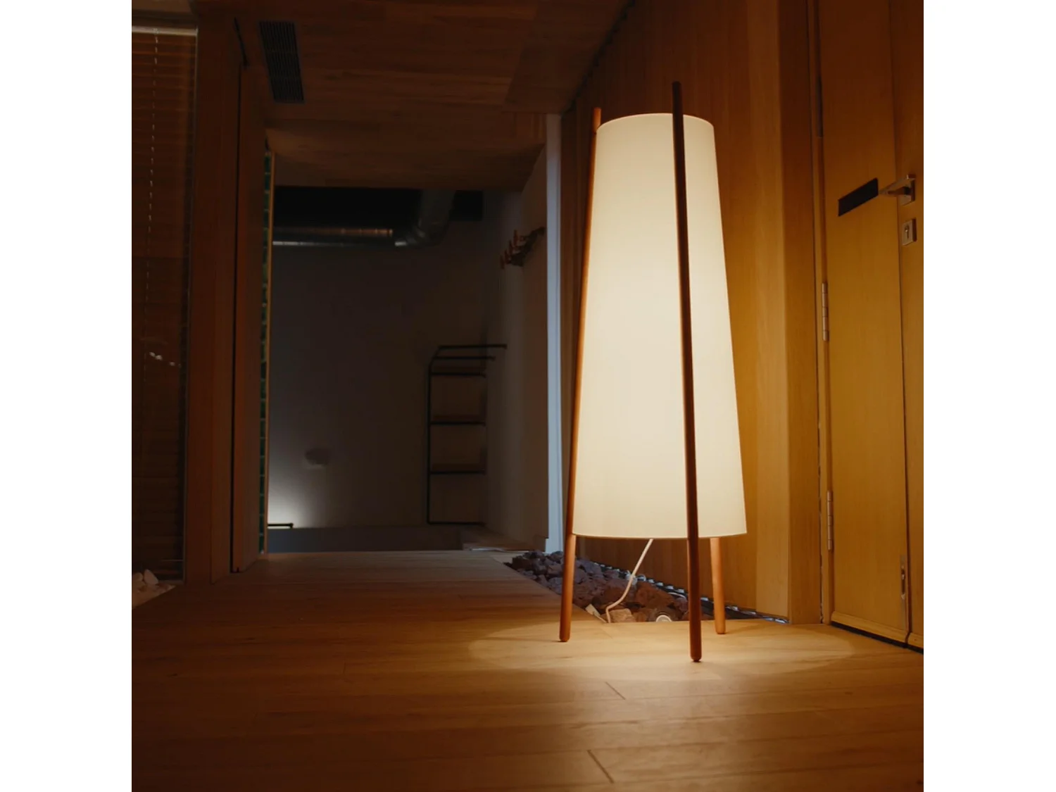 LEDS C4 Lampadaire Woody E27 15W Blanc