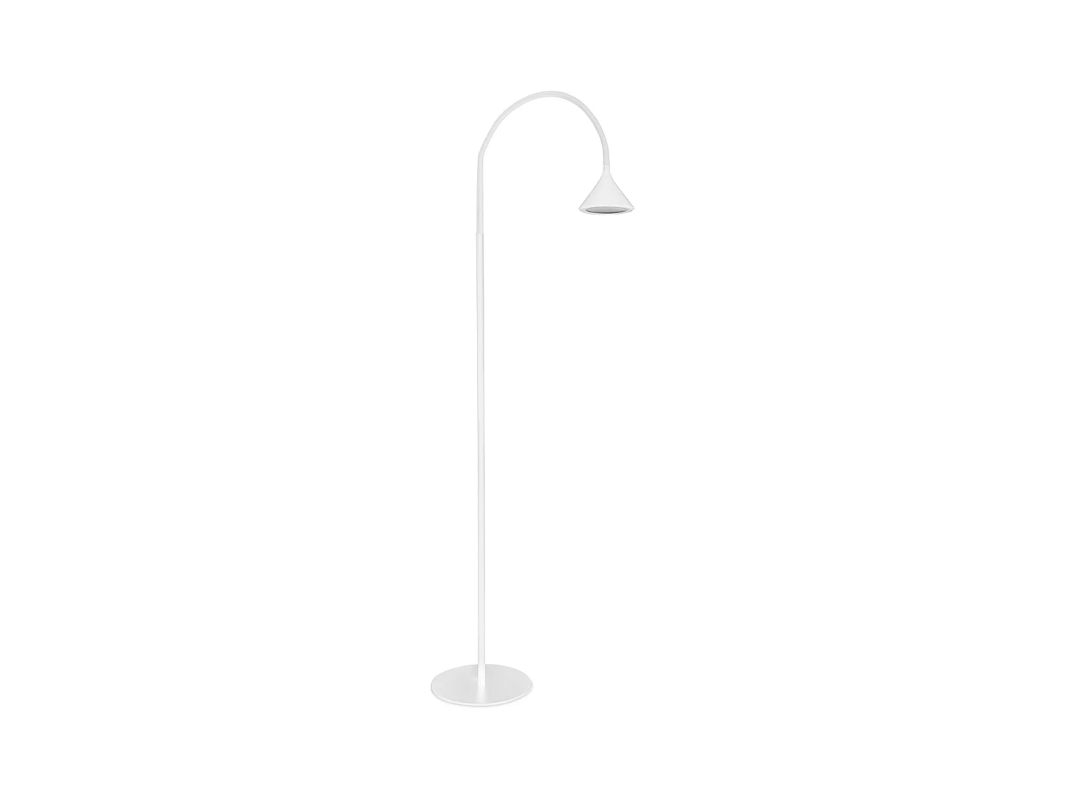 FORLIGHT Lampadaire Ip20 Ding Led 4.8W Blanc Chaud - 3000K On-Off Blanc 326Lm
