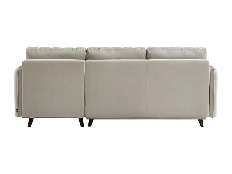 Canapé d'angle IDAHO avec tissu sable convertible