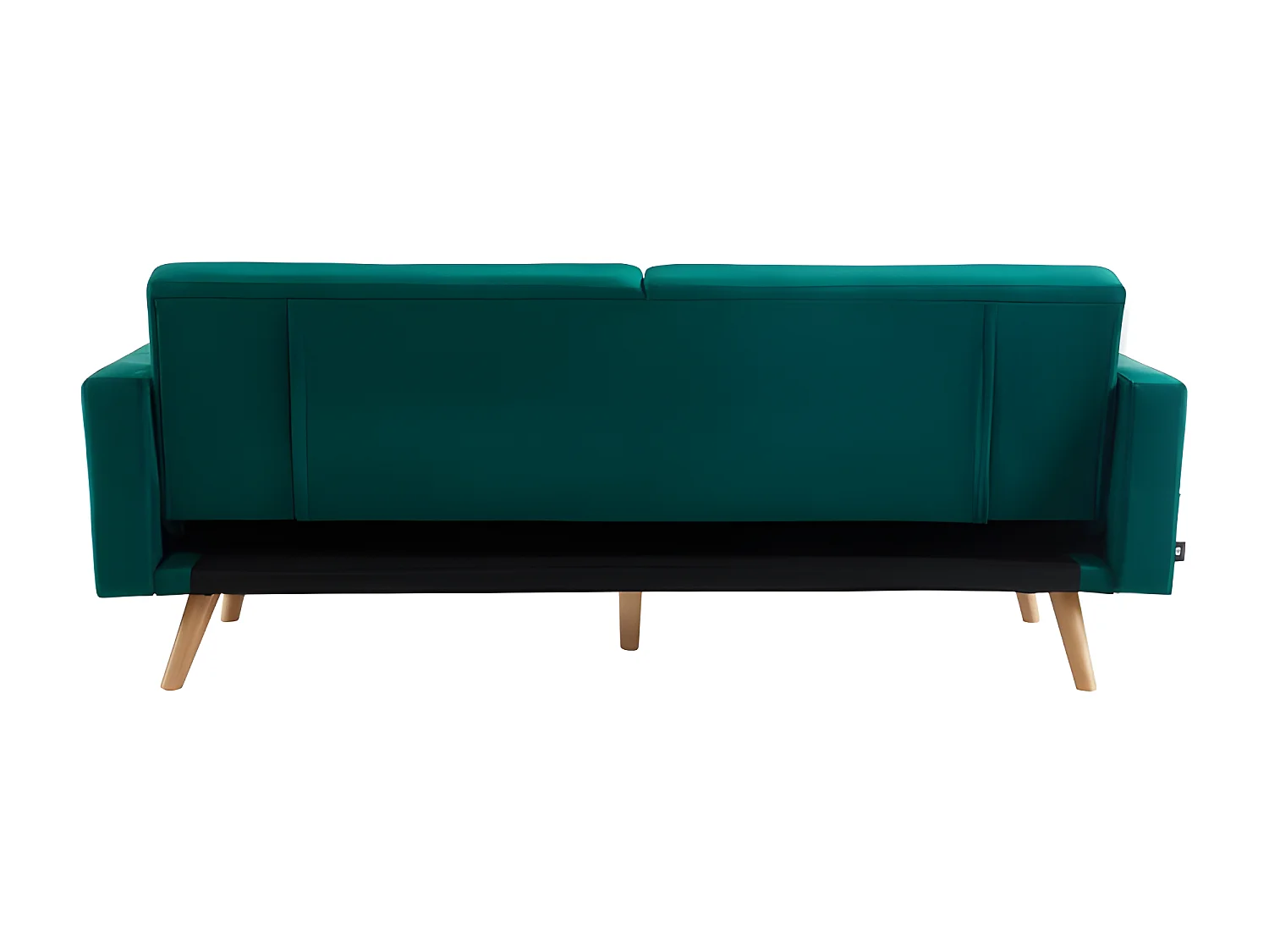 Canapé KELLY en velours vert convertible