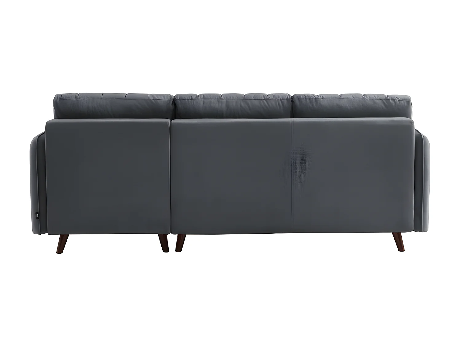 Canapé angle IDAHO tissu anthracite angle fixe