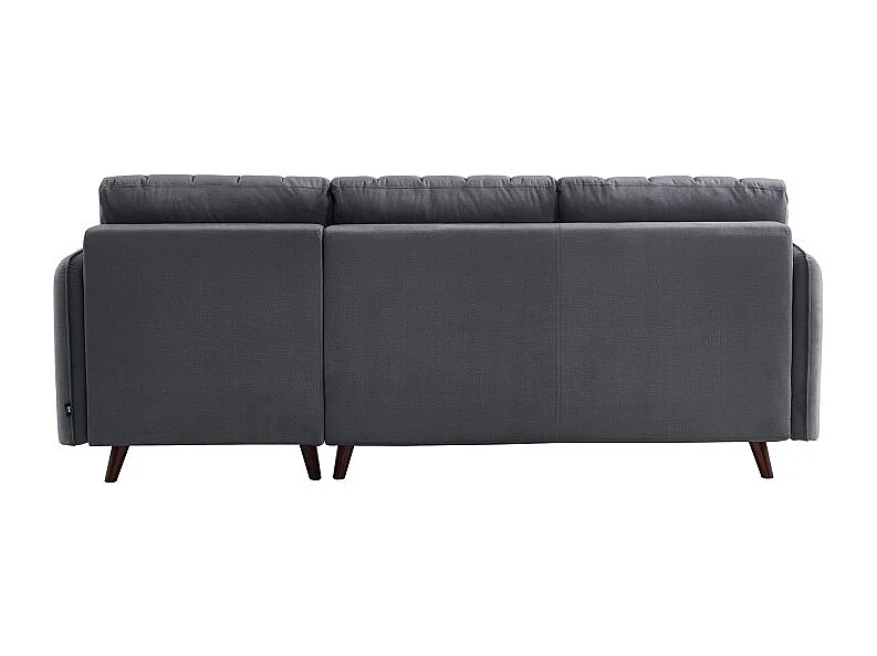 Canapé angle IDAHO tissu anthracite angle fixe