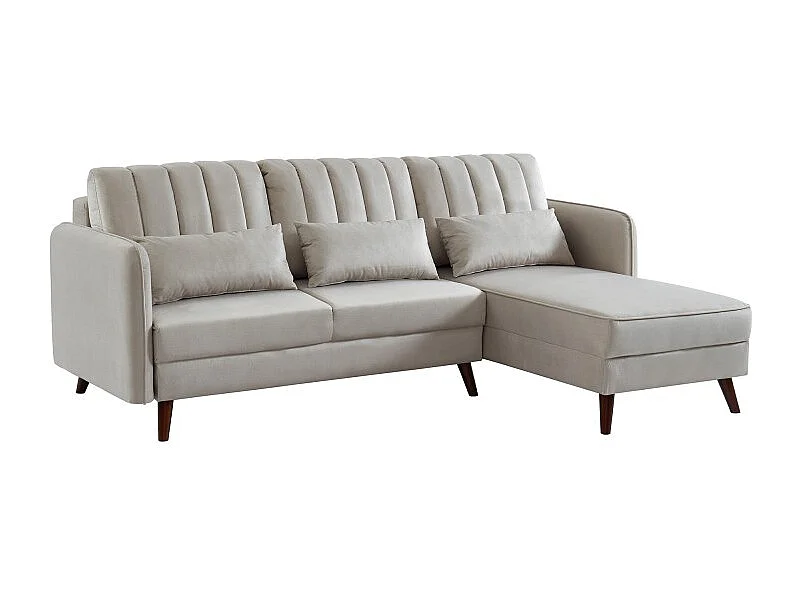 Canapé angle IDAHO tissu sable angle fixe