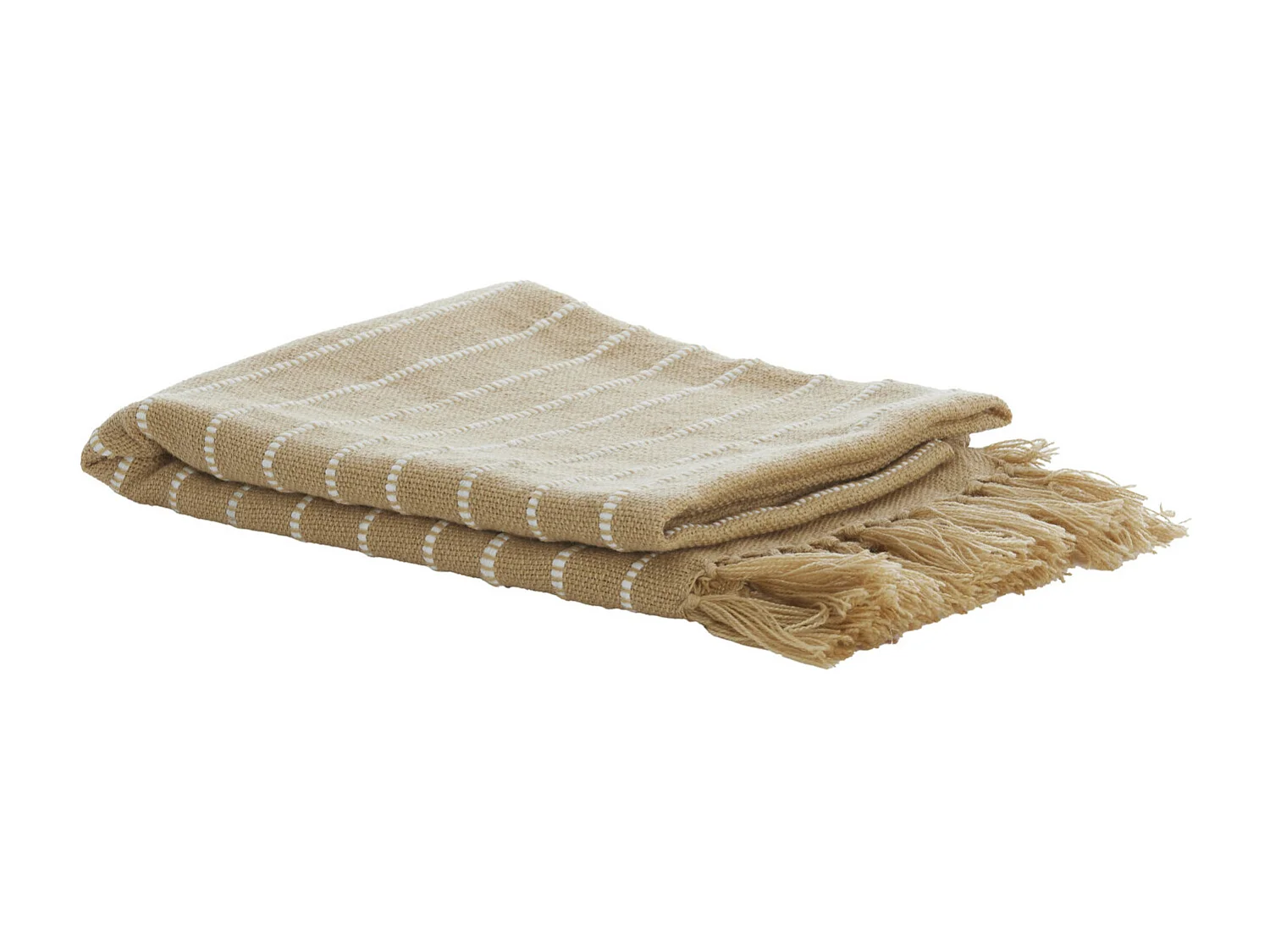 Plaid BATERNO - 170x130x0,5cm - Marron