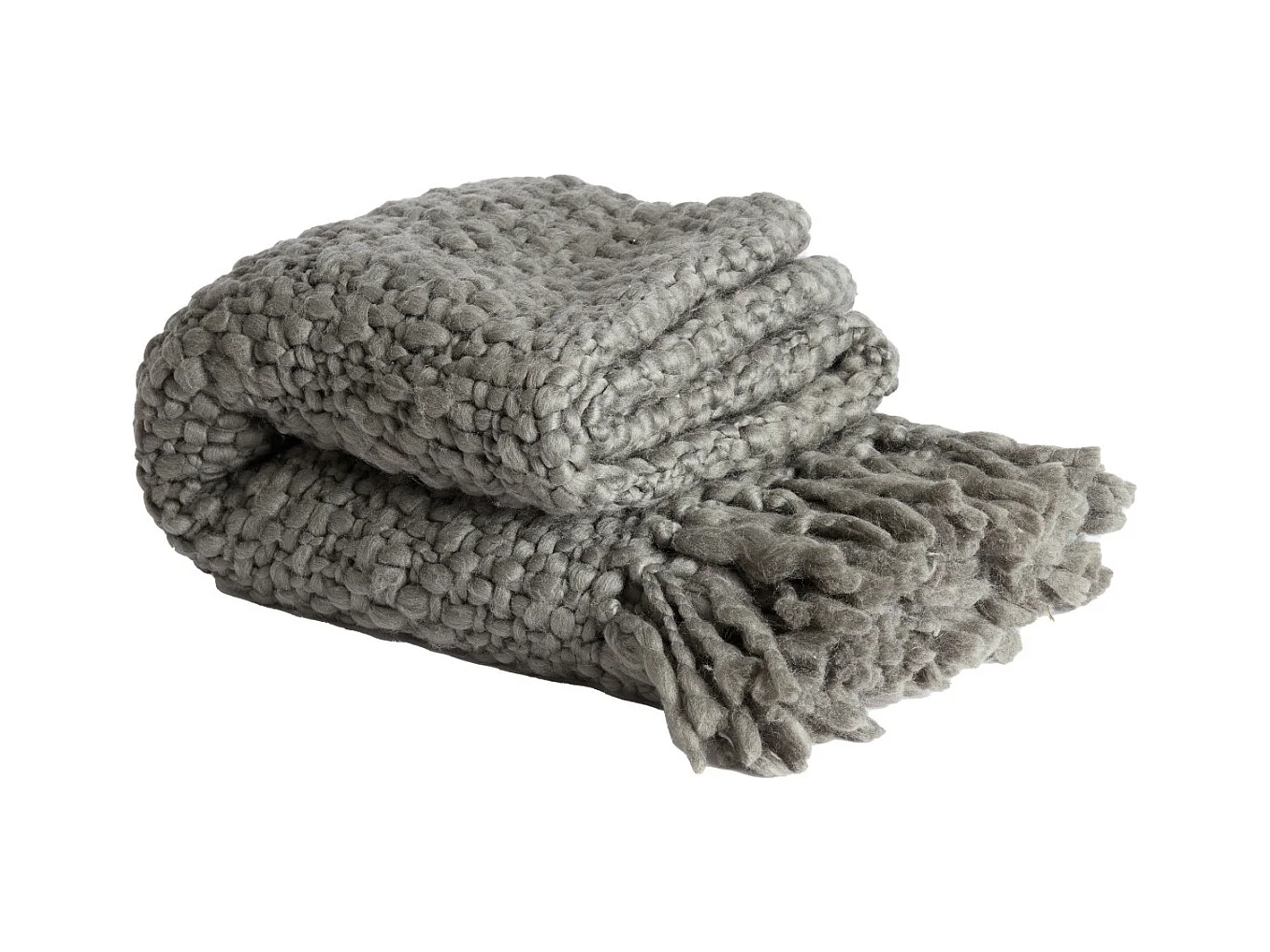 Plaid RISCA - 170x130x0,5cm - Gris