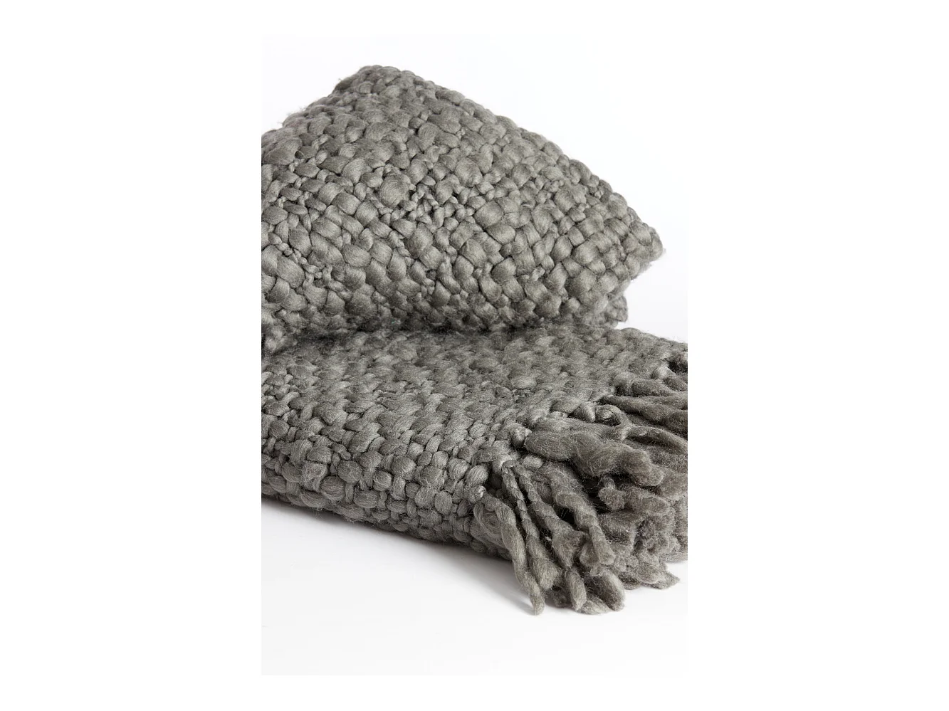 Plaid RISCA - 170x130x0,5cm - Gris