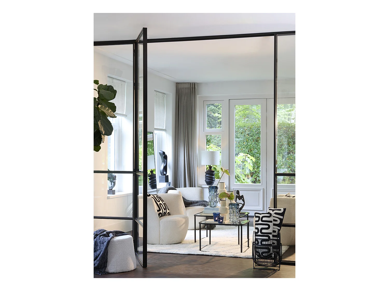 Plaid RISCA - 170x130x0,5cm - Gris